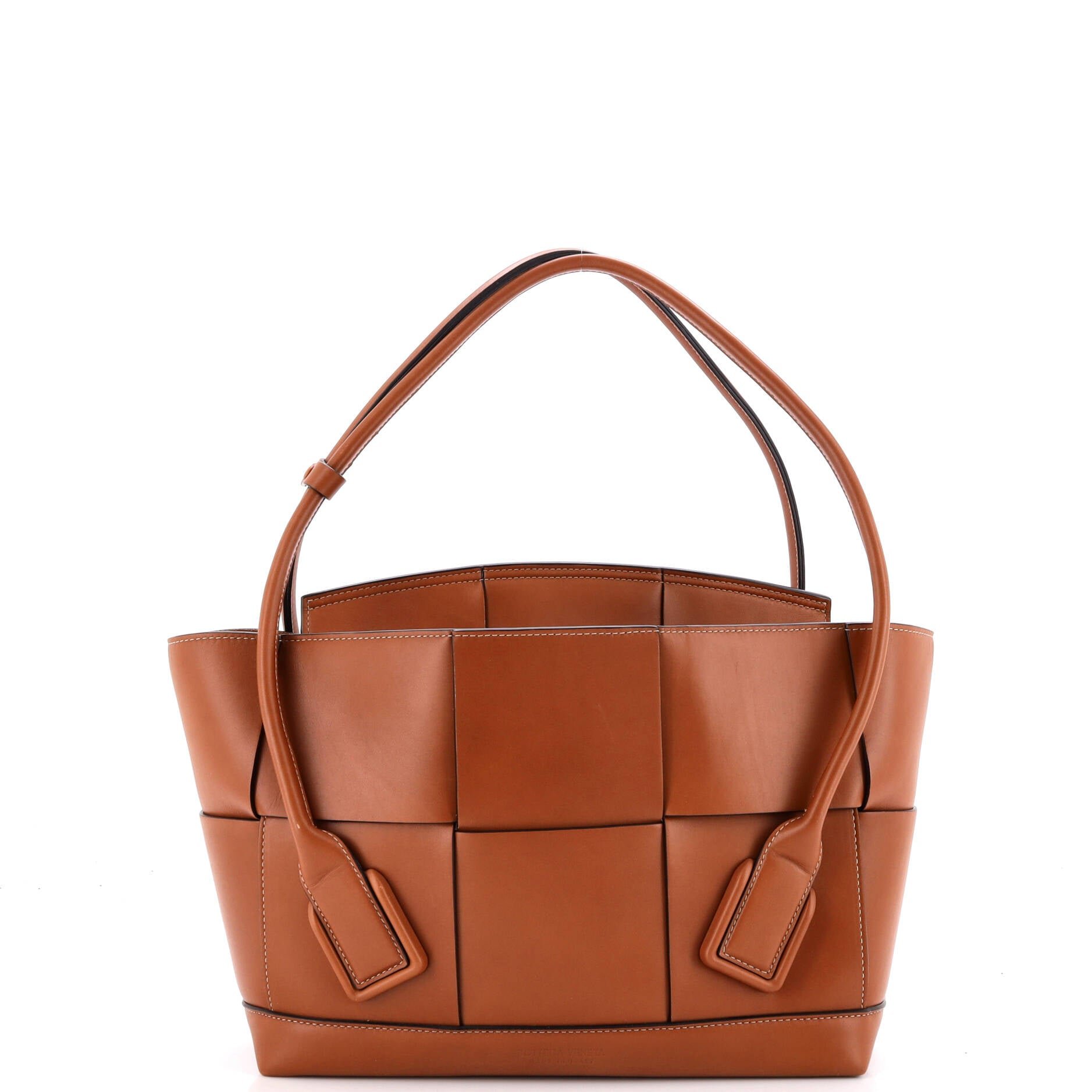 Arco Bag Maxi Intrecciato Leather Medium