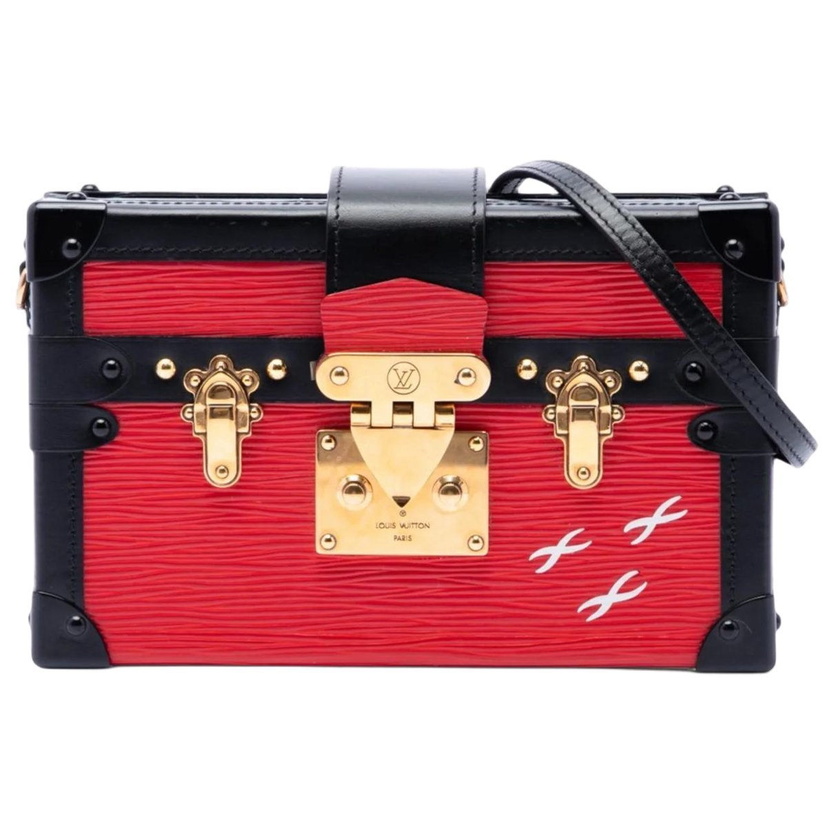 Petite Malle leather crossbody bag