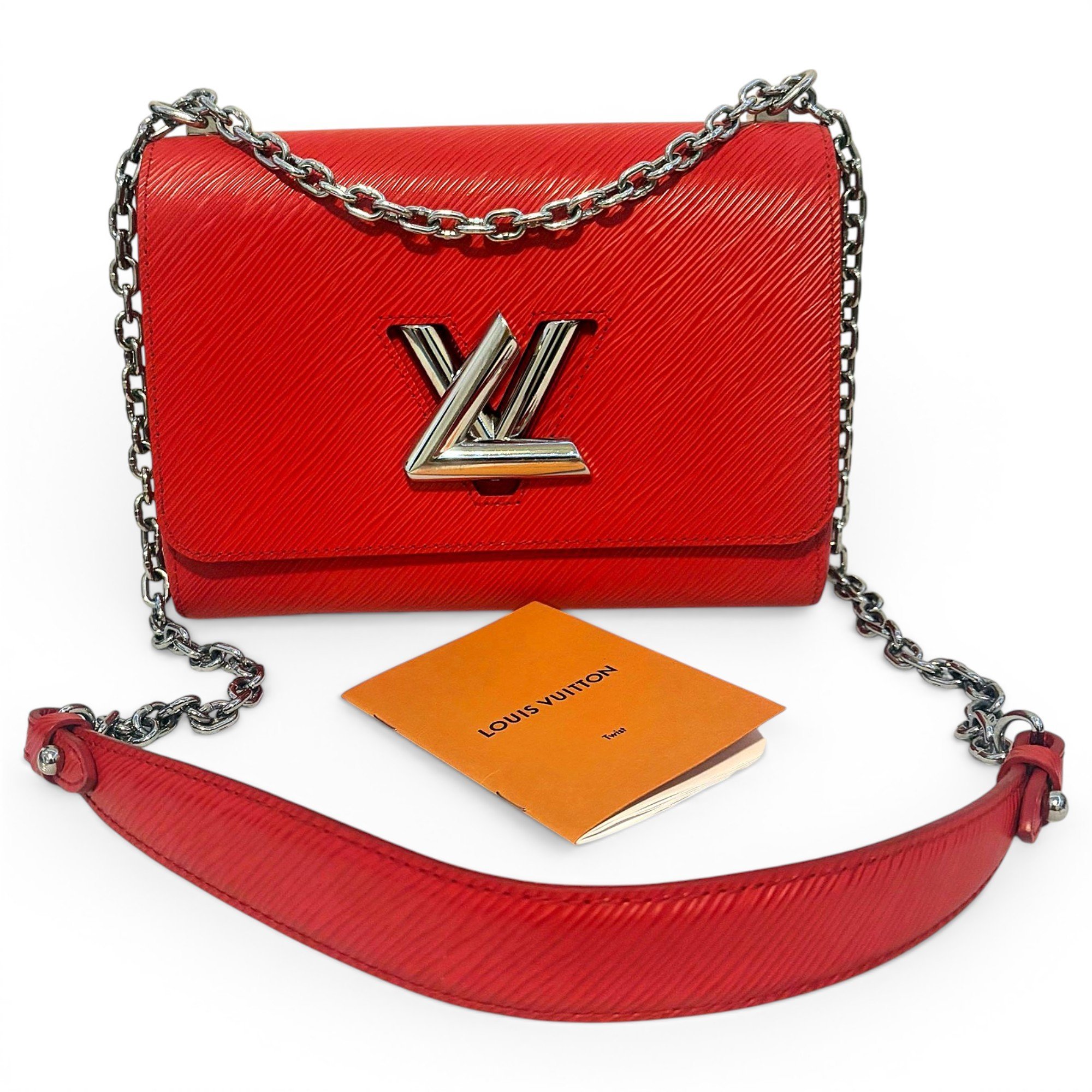 Twist leather handbag