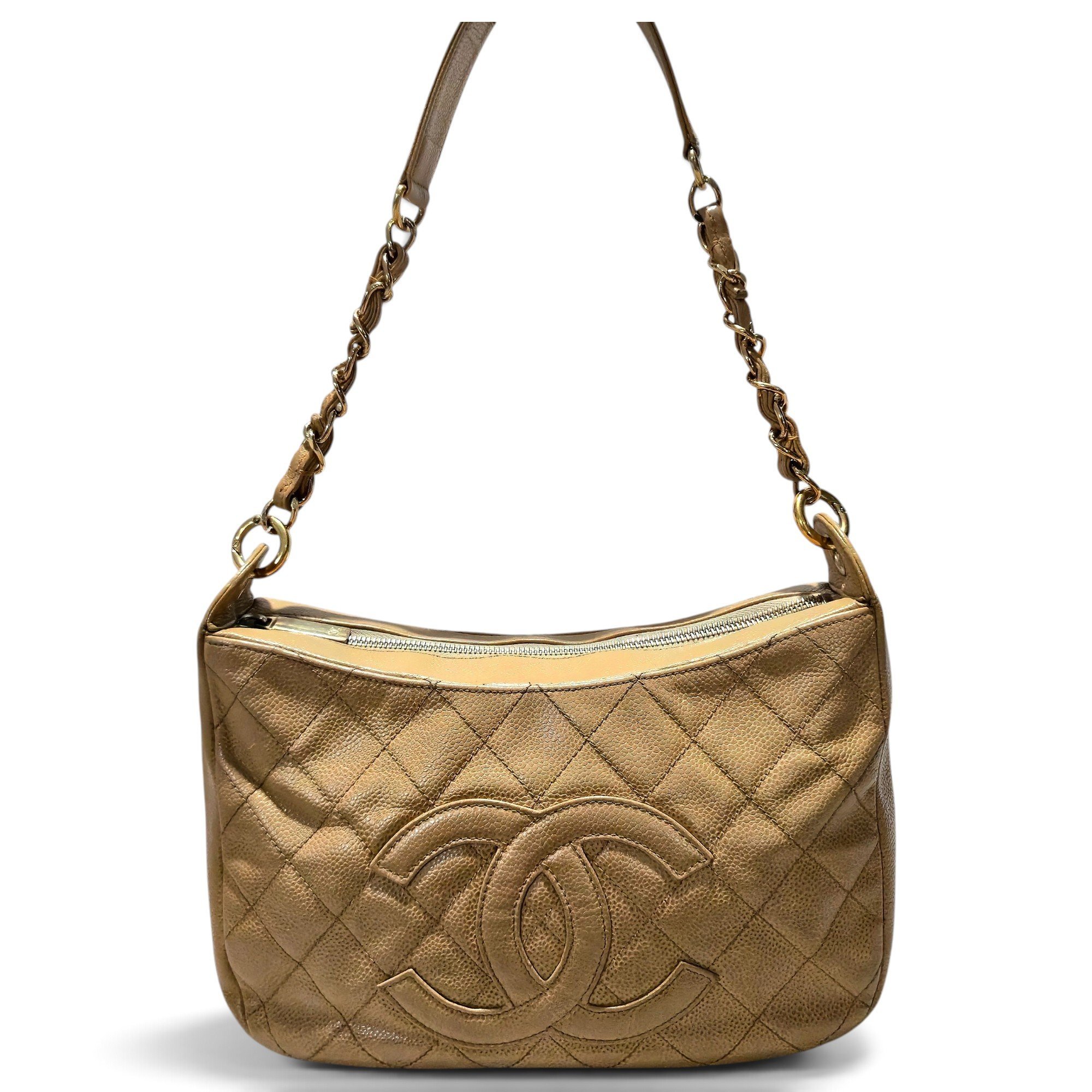 Vintage CC Chain leather handbag
