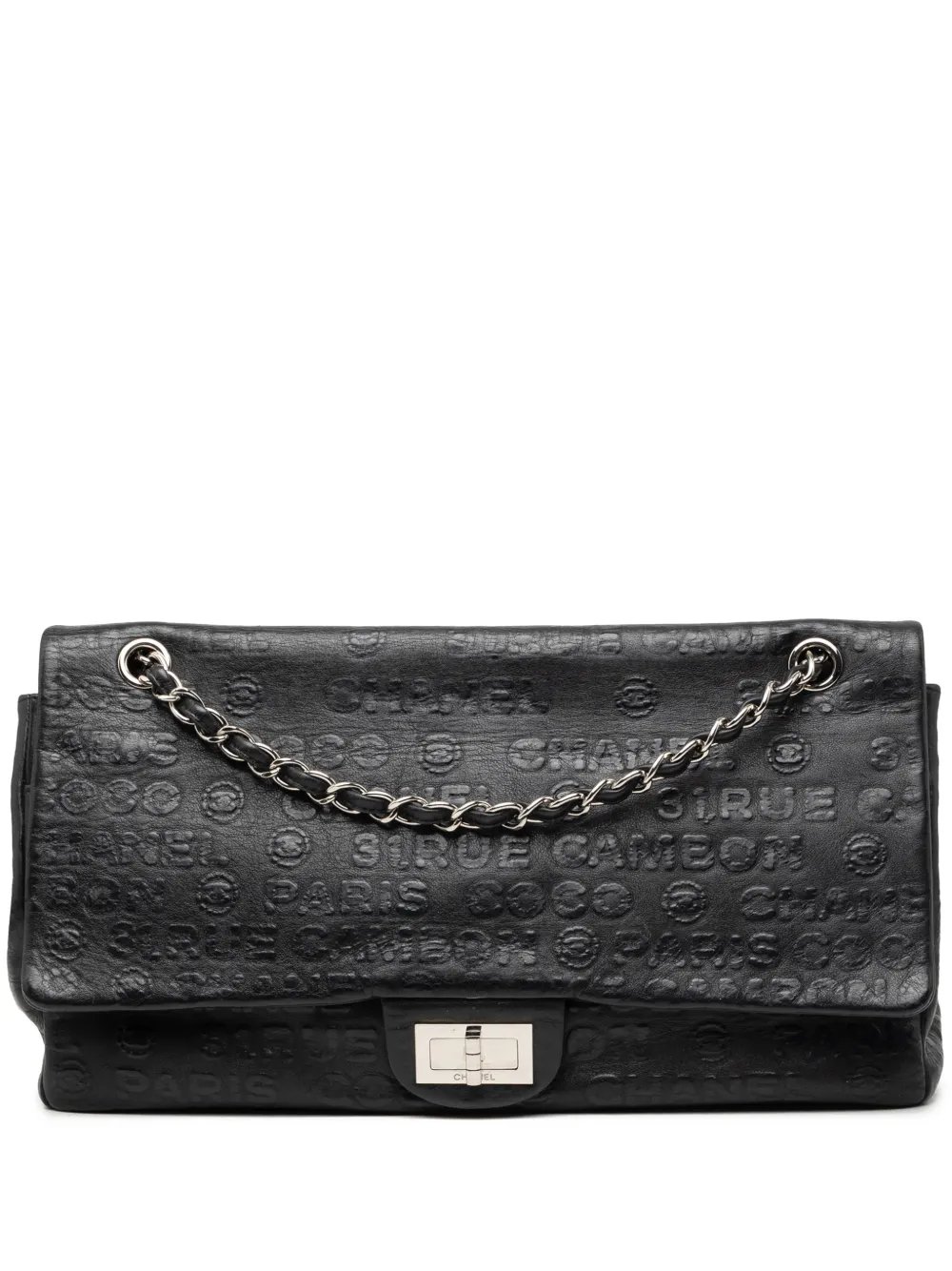 2008-2009 Maxi Embossed Calfskin 31 Rue Cambon Reissue 2.55 Double Flap shoulder bag