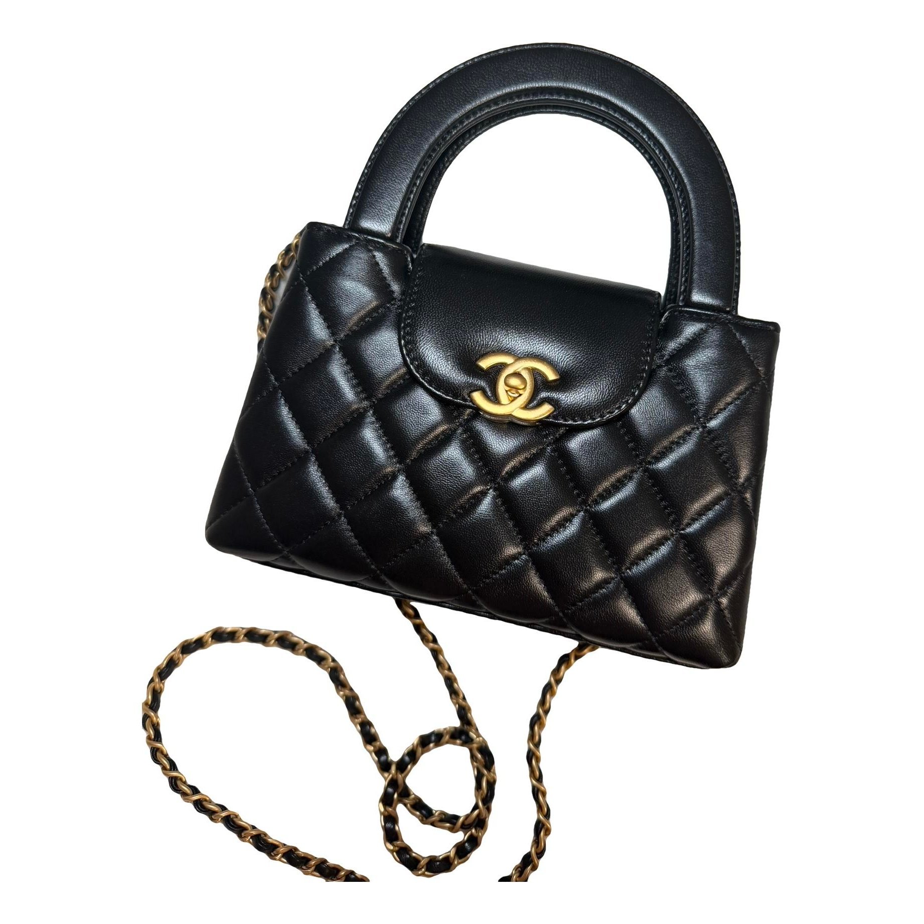 Mini Shopping leather handbag