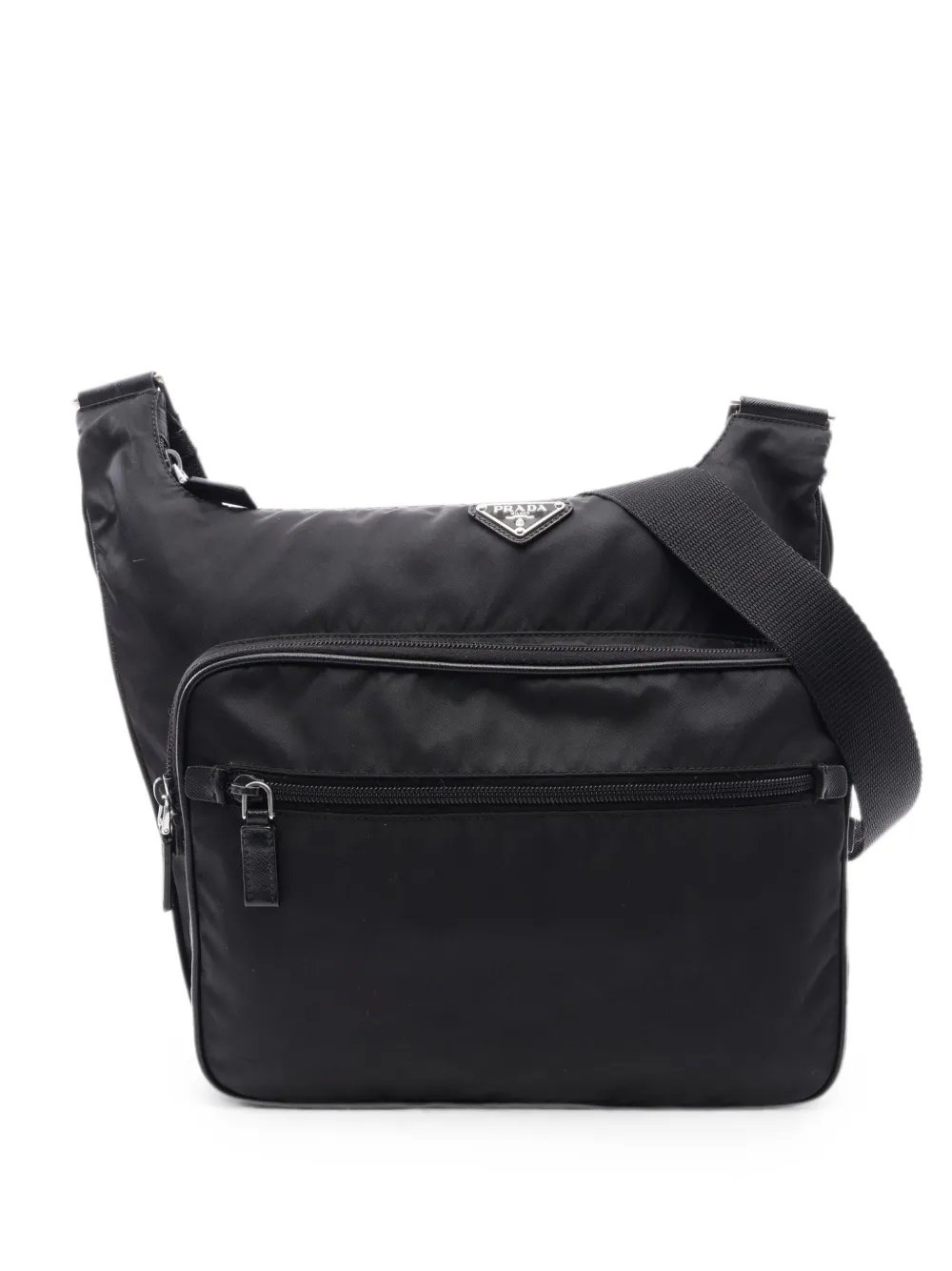 2000s triangle-logo cross body bag