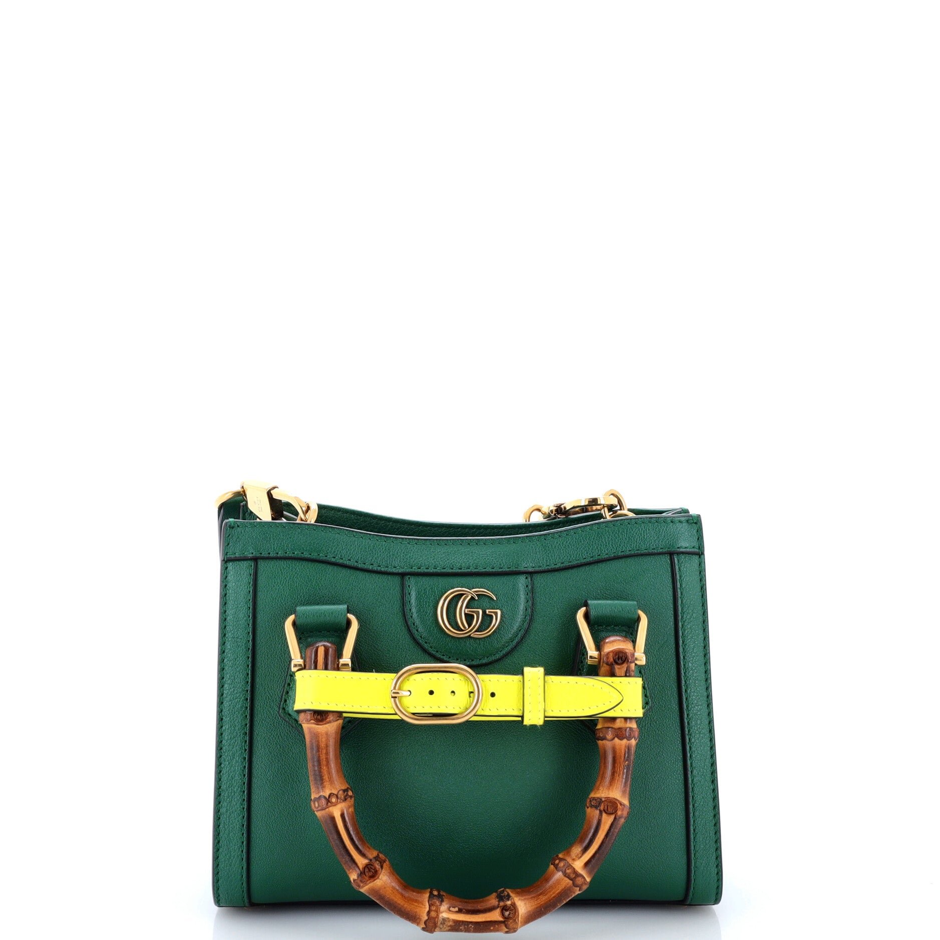 Diana NM Bamboo Handle Tote Leather Mini