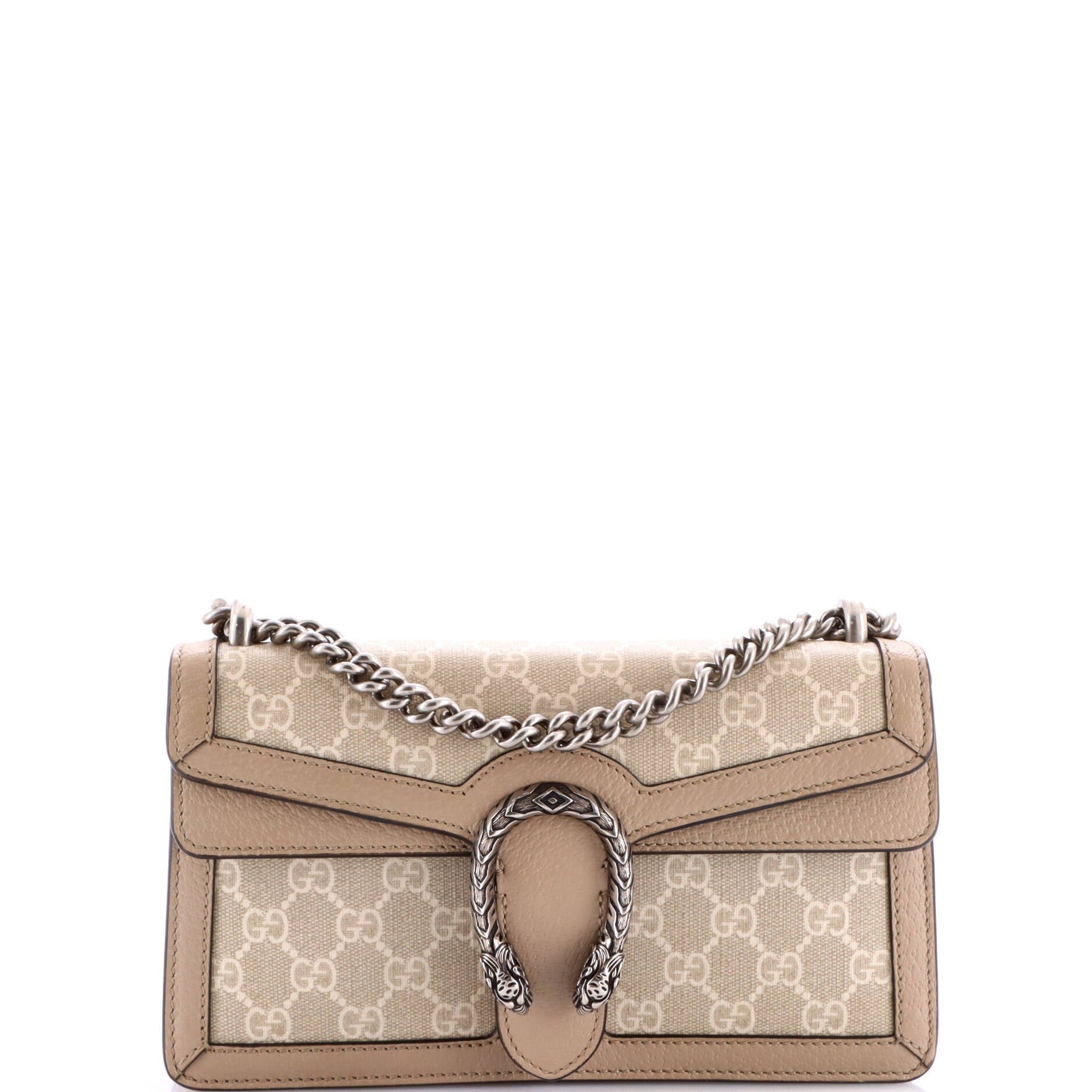 Dionysus Bag GG Coated Canvas with Leather Small