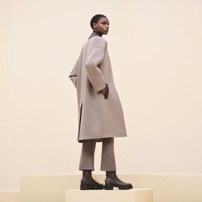 Marron Terre d'Ombre Car Coat