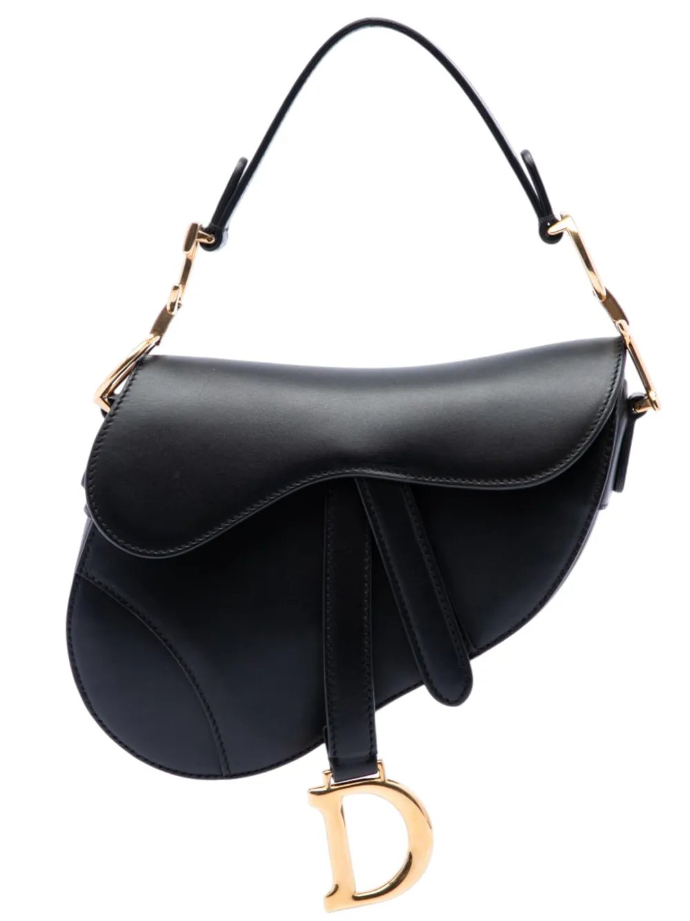 2018 Mini Smooth Calfskin Saddle Bag satchel