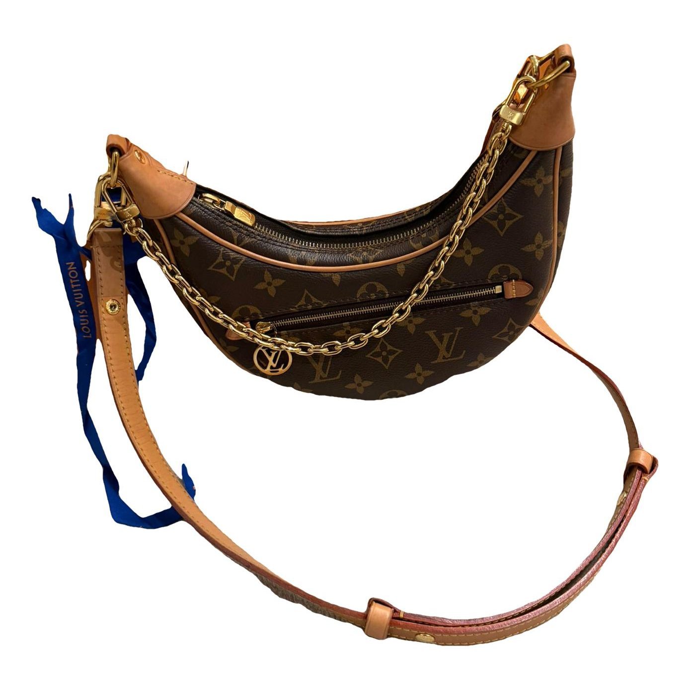 Loop leather handbag