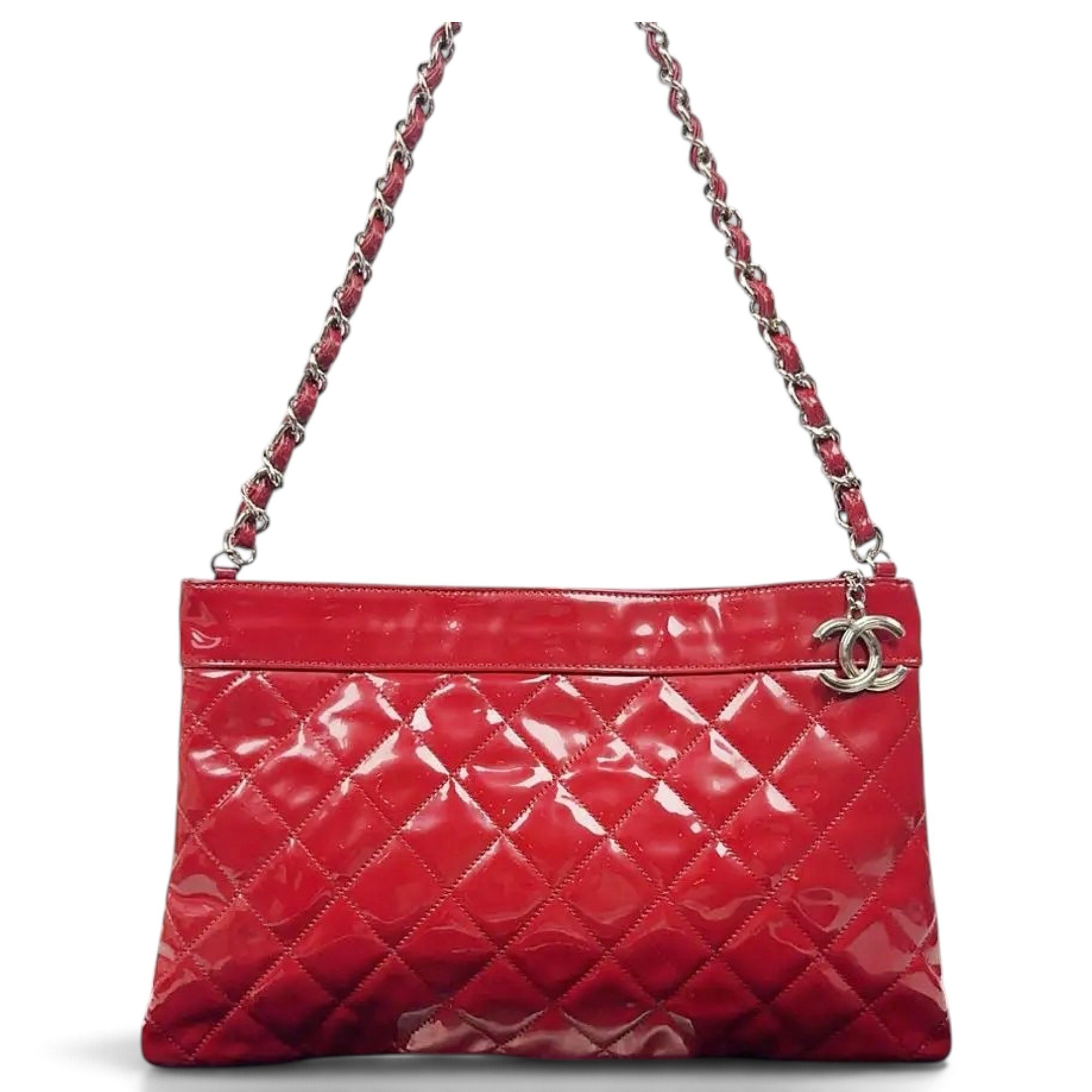 Patent leather handbag