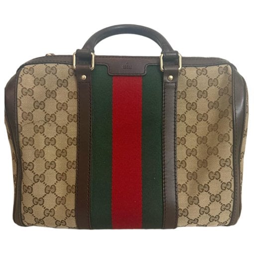 Ophidia Boston leather bowling bag
