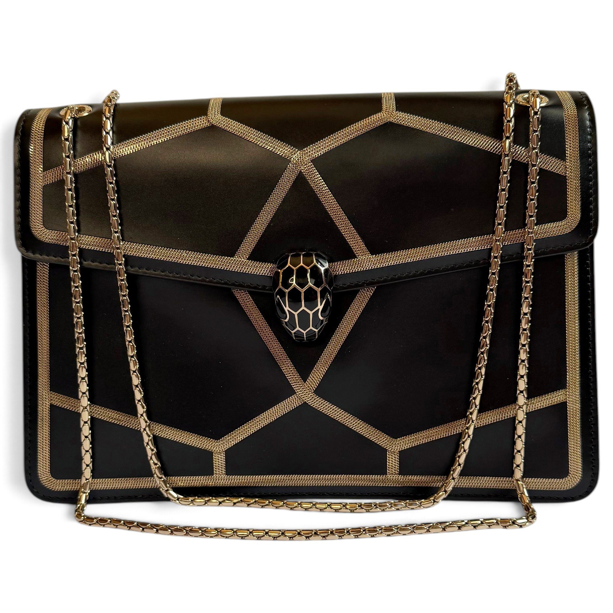 Bvlgari Serpenti leather handbag