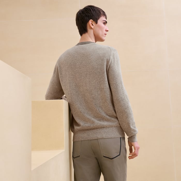 Tourbe Cashmere "Doubles Cotes H" Crewneck Sweater