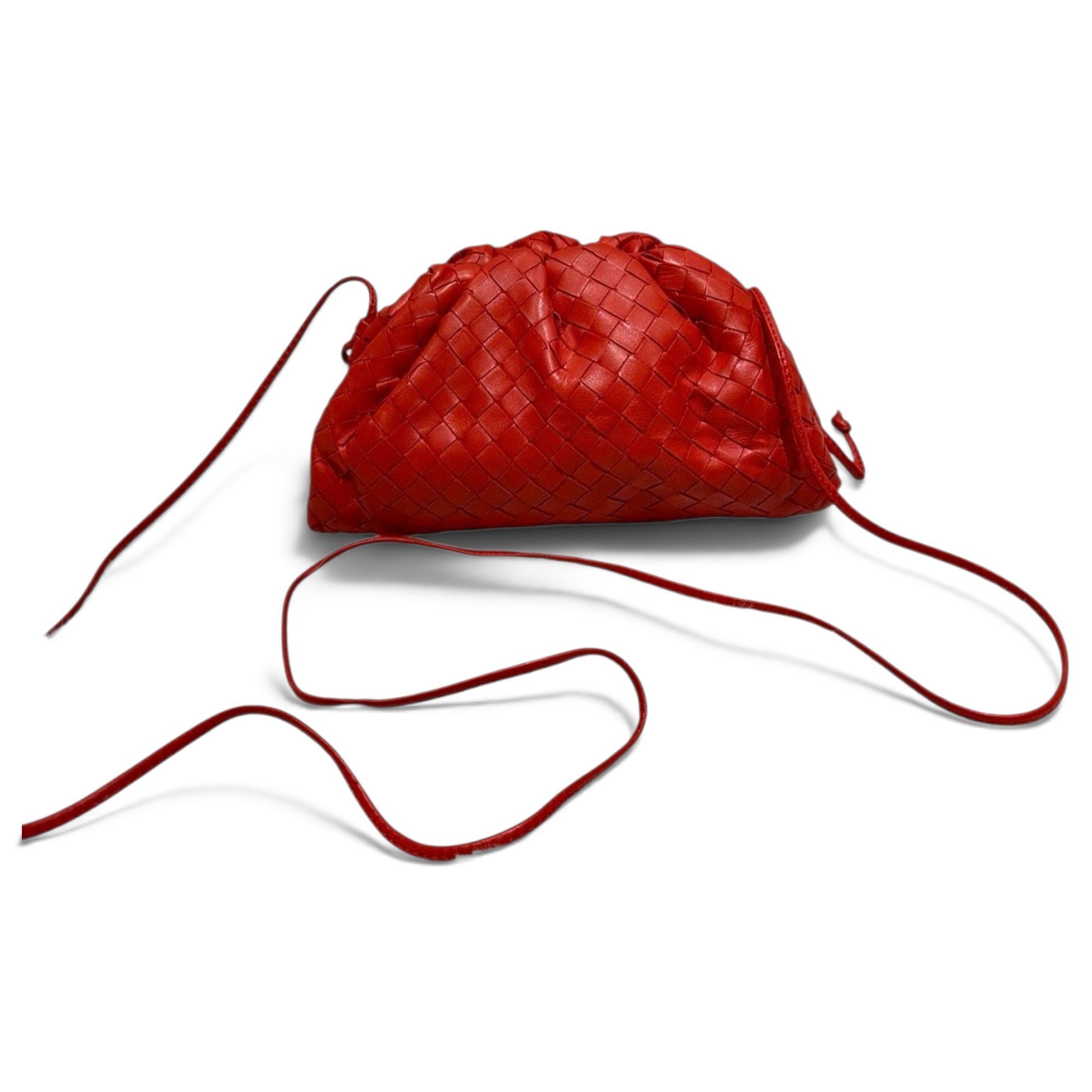 Pouch leather crossbody bag