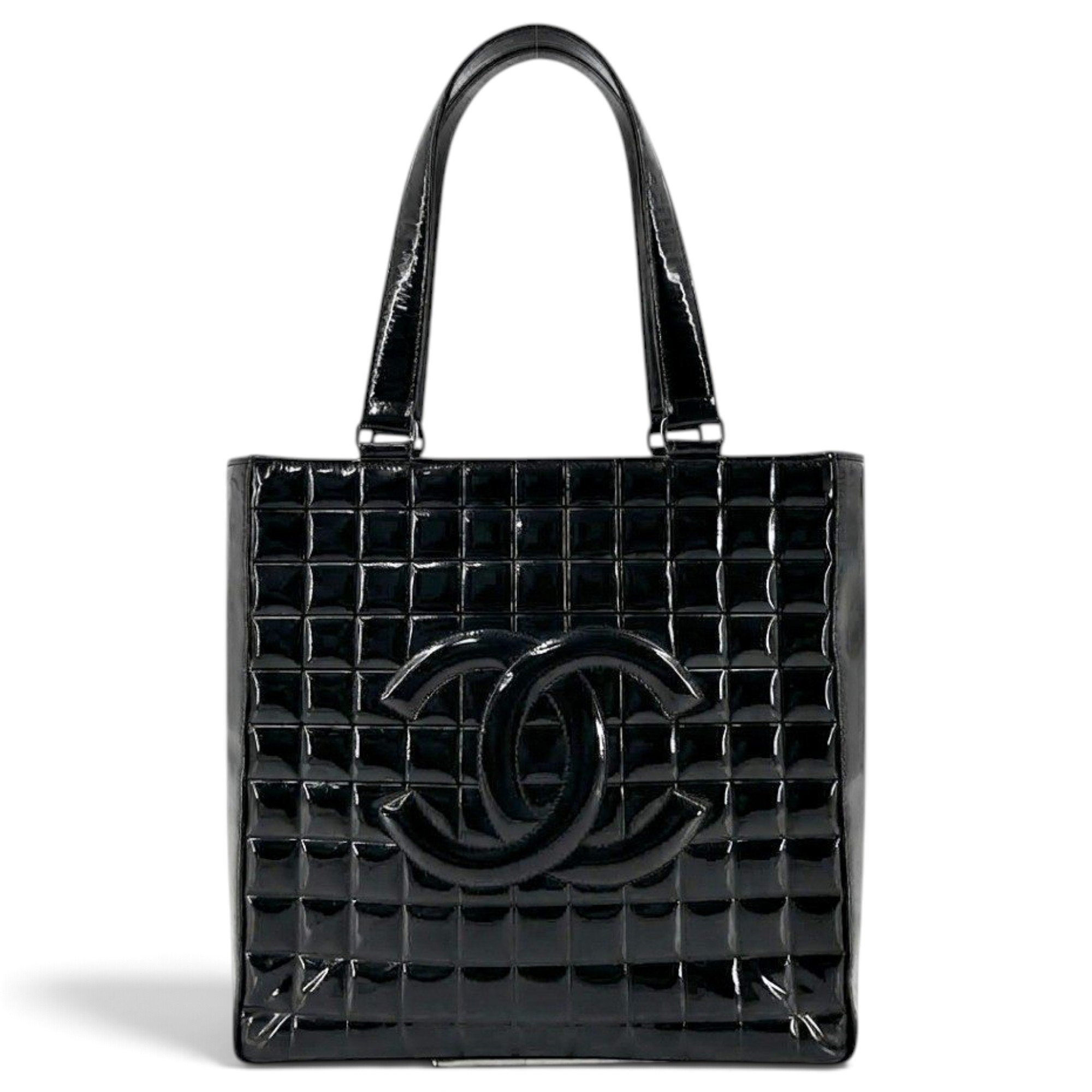 Patent leather tote
