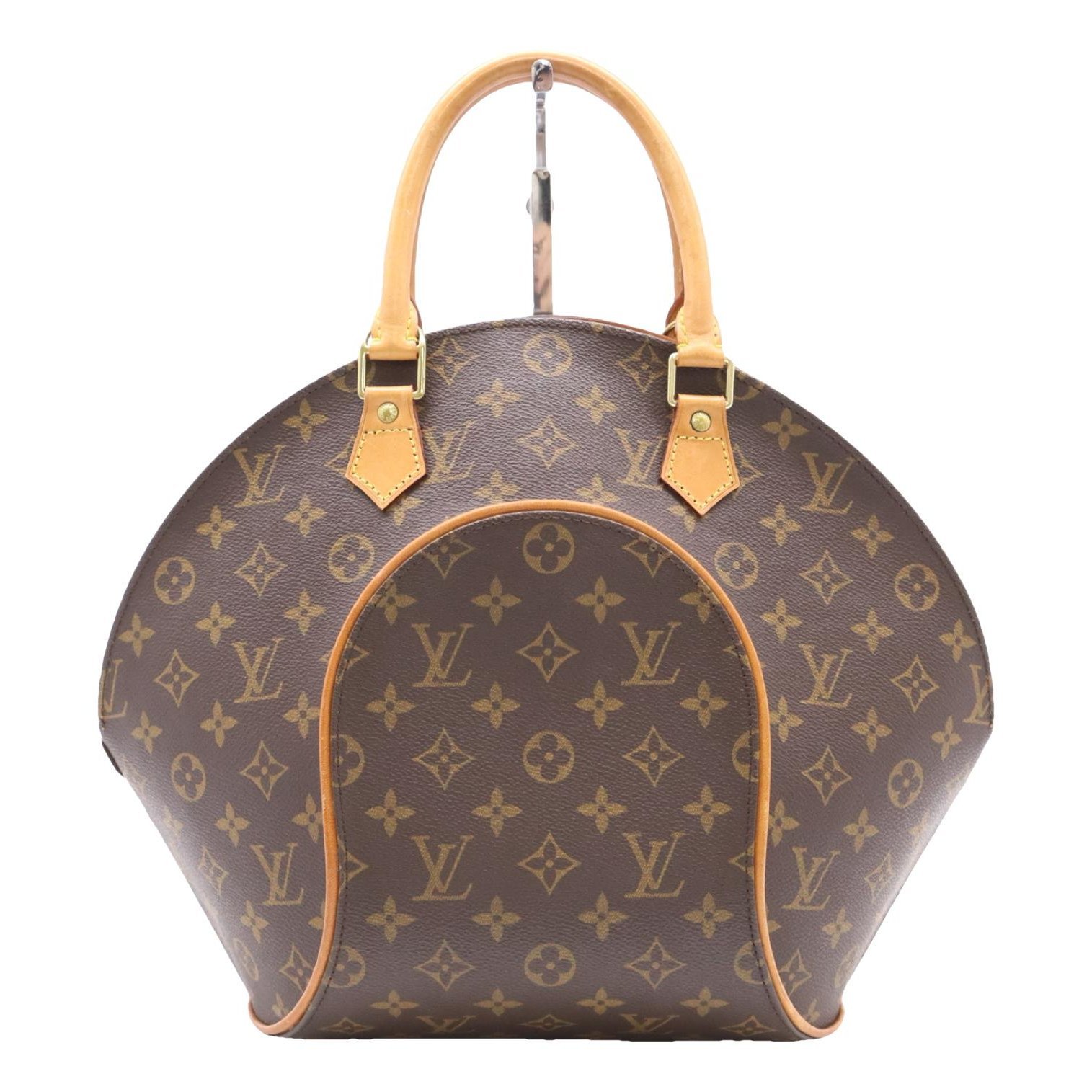 Ellipse leather handbag