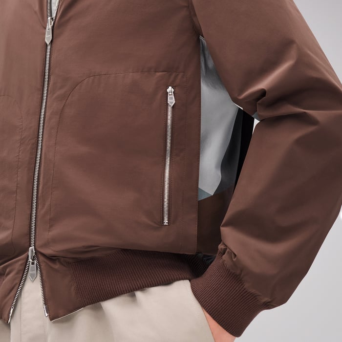 Chocolat "Le Theoreme d'Equithagore" Reversible Rib-trim Jacket