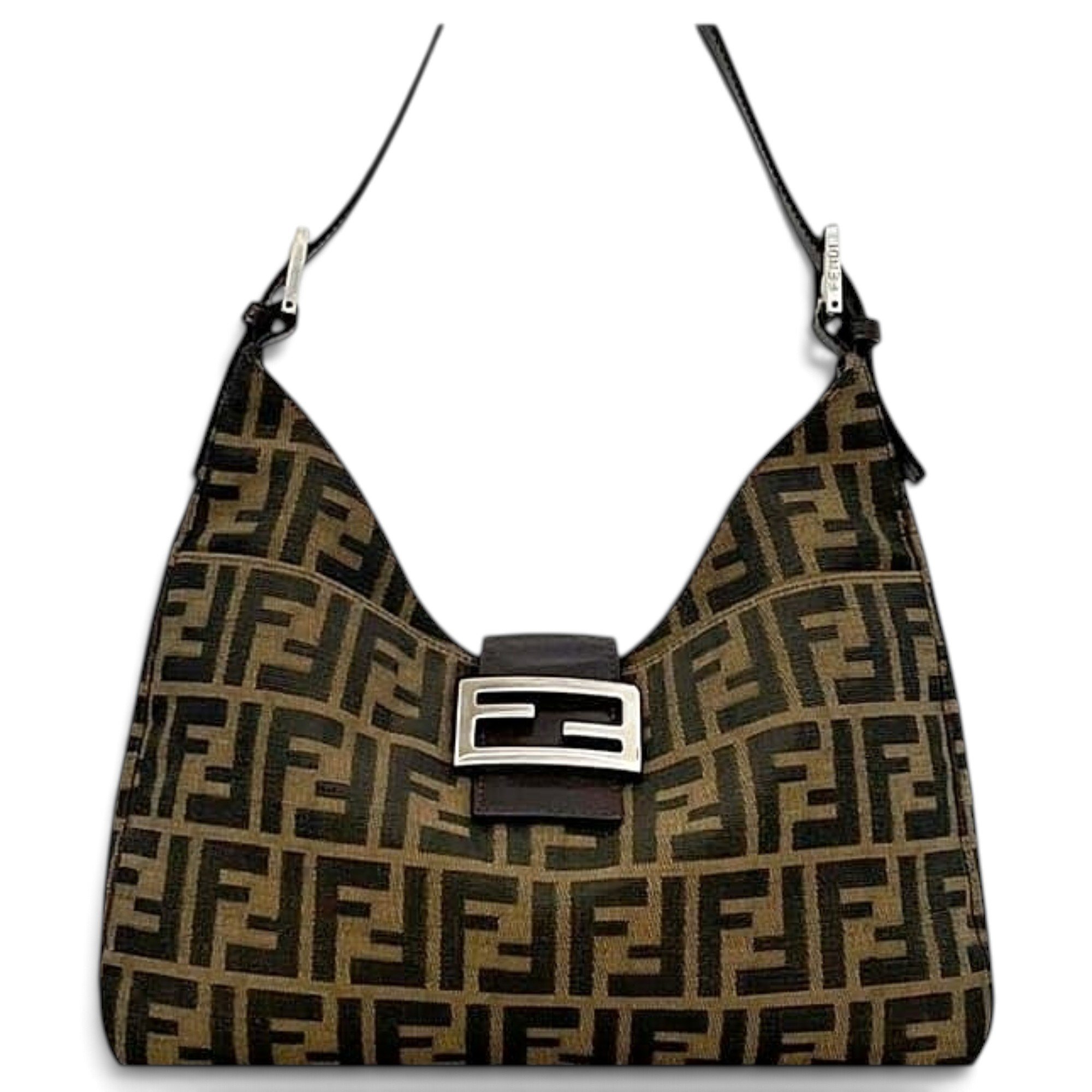 Pocket leather handbag