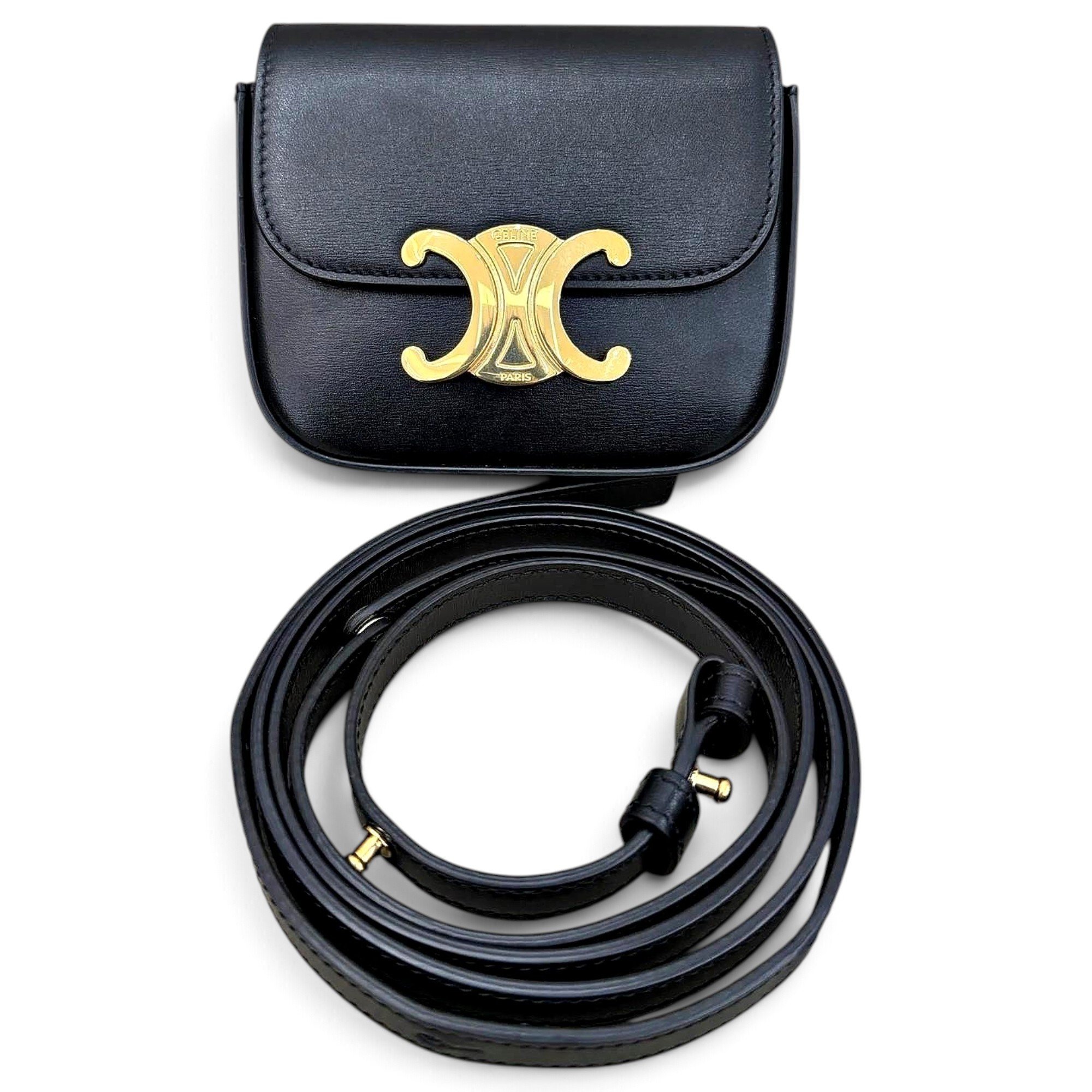 Triomphe leather mini bag