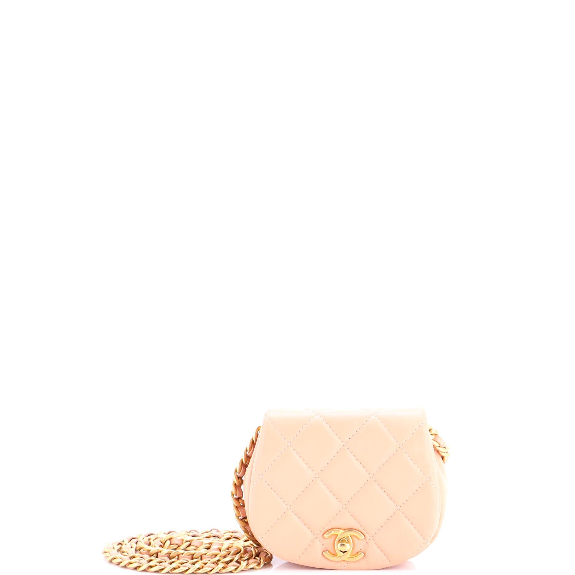 Coco Mail Clutch with Chain Quilted Calfskin Mini
