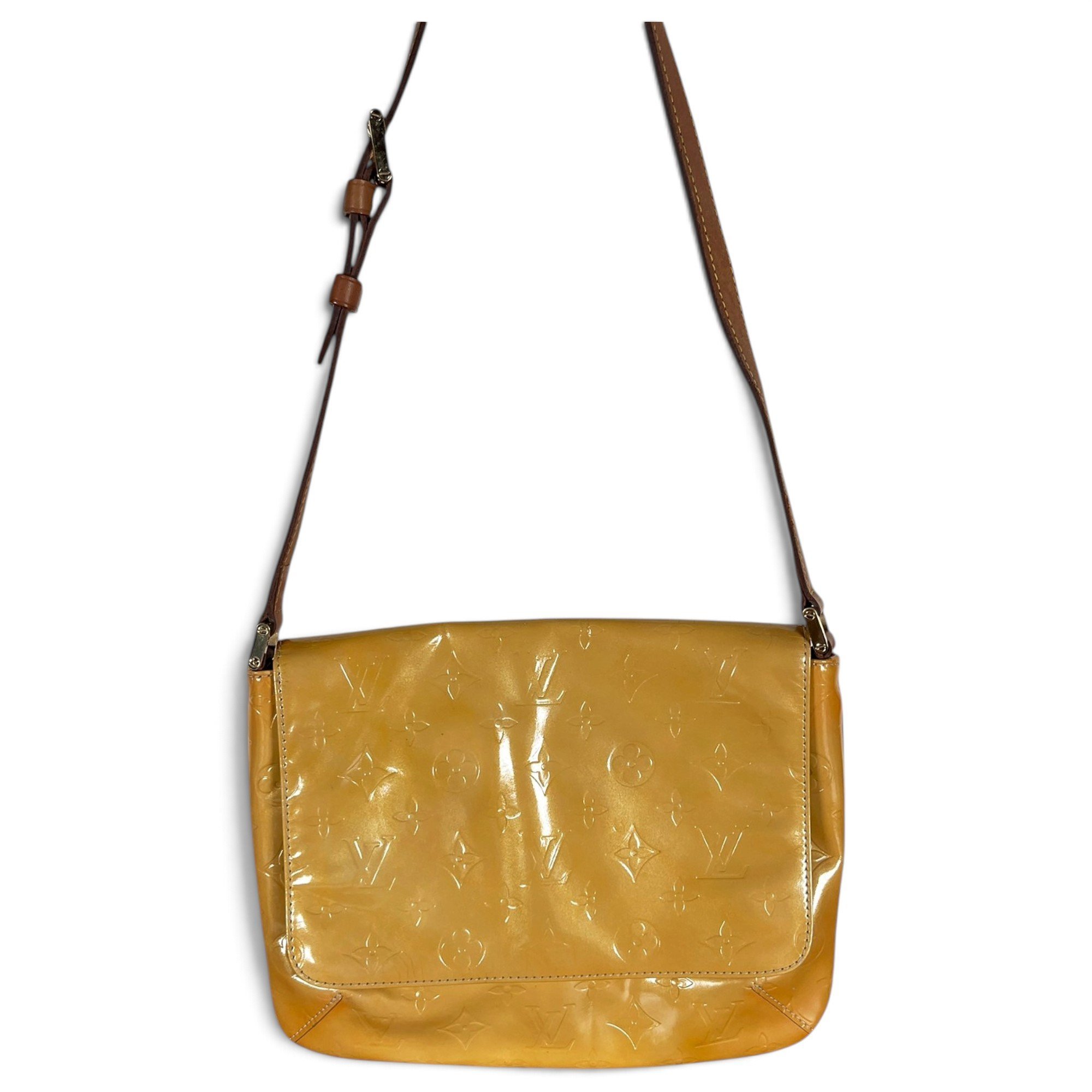 Thompson patent leather handbag