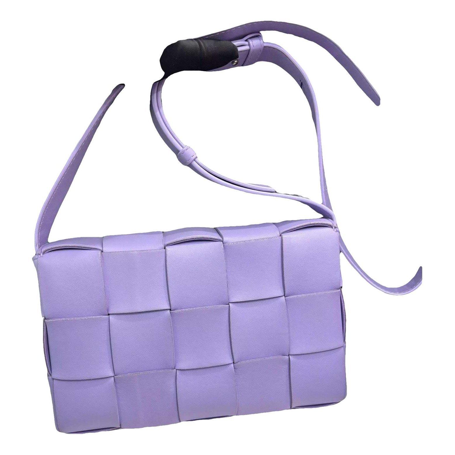 Cassette leather handbag