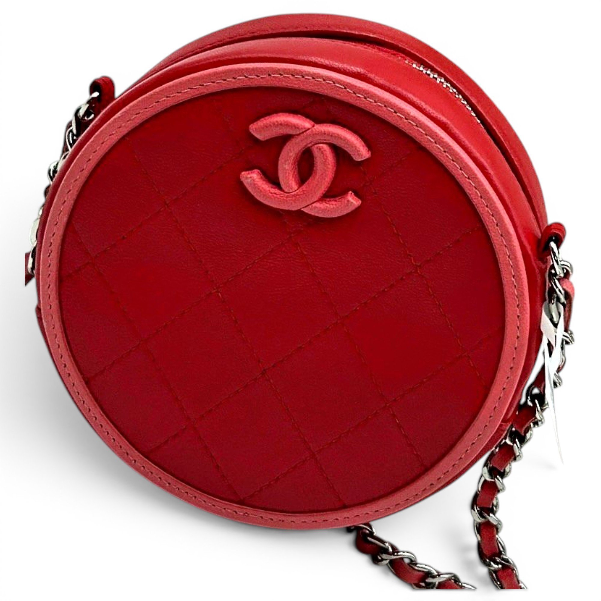 Vanity leather handbag