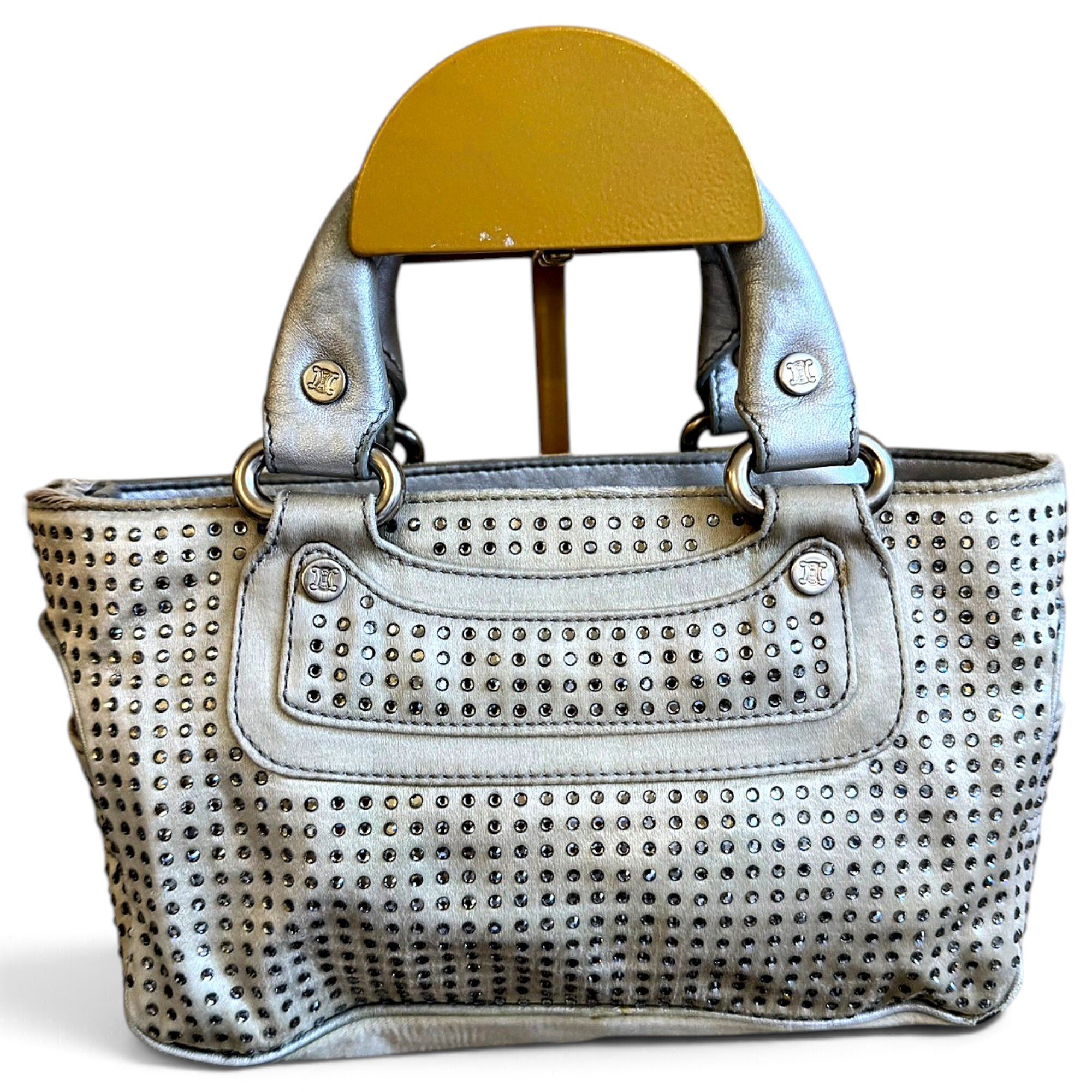 Celine Boogie silk handbag