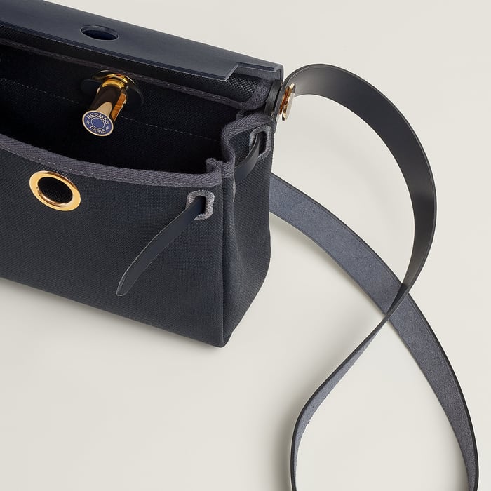 Indigo Bolso Herbag Zip 20 Retourné Laqué