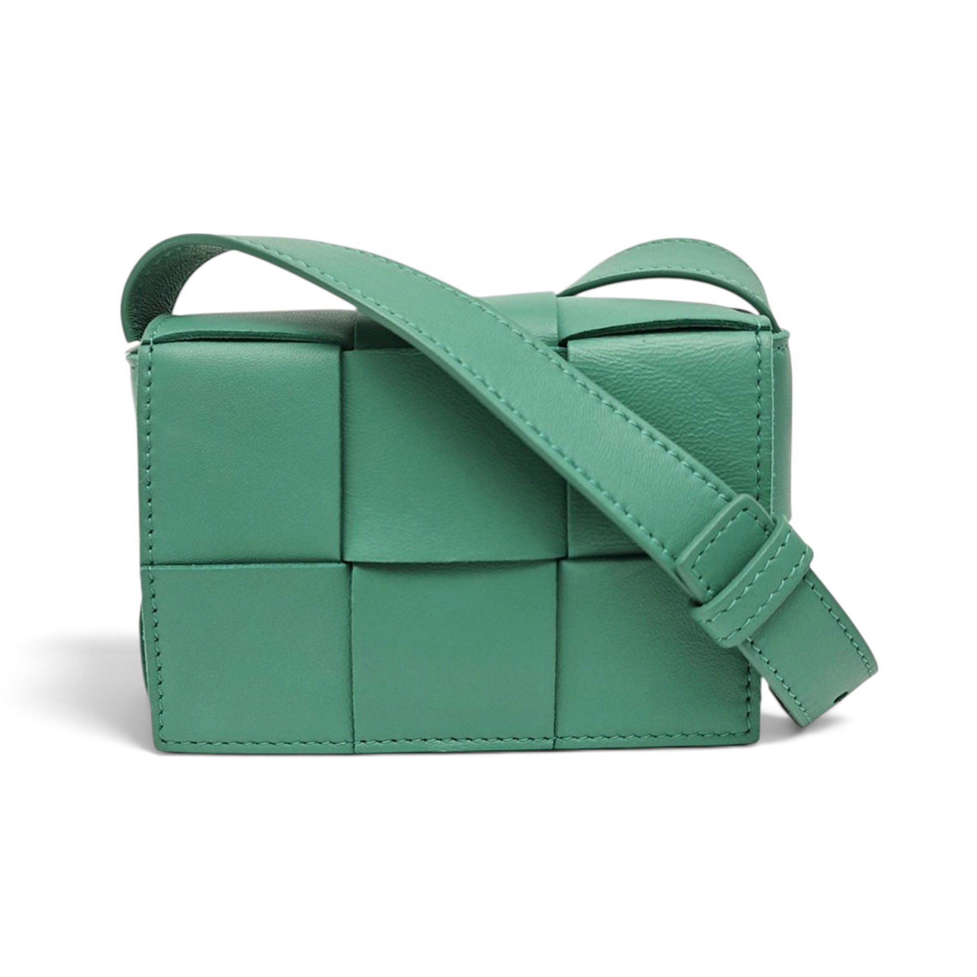 Cassette leather handbag