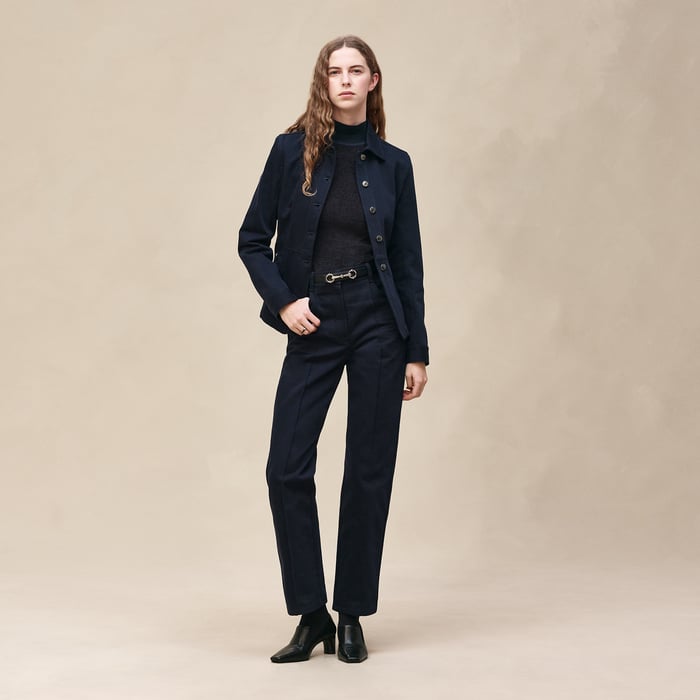 Bleu Noir Denim Equestrian Jacket