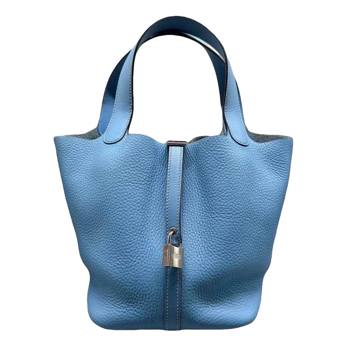 Picotin leather tote