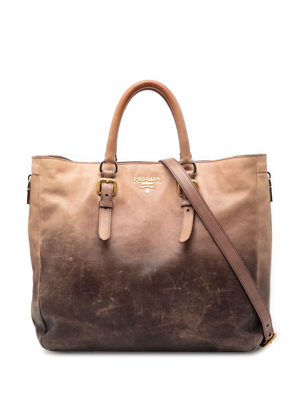 2000-2013 Ombre Vitello Daino Side Zip Convertible Tote satchel