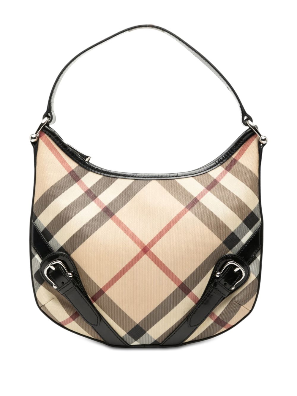 2000-2017 Supernova Check Coated Canvas Larkin hobo bag