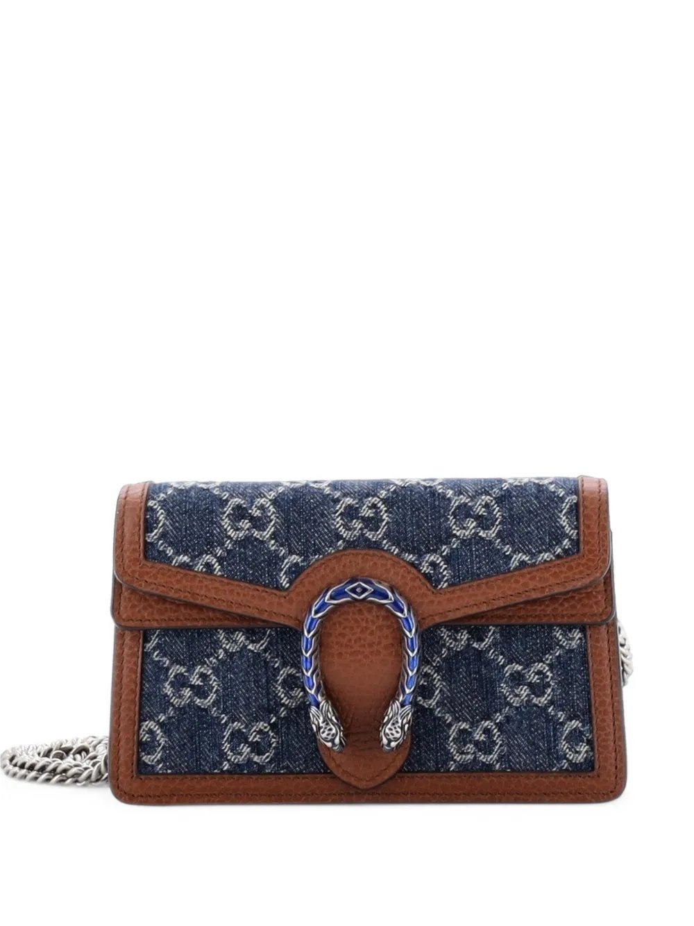 Dionysus Bag GG Denim Super Mini crossbody bag