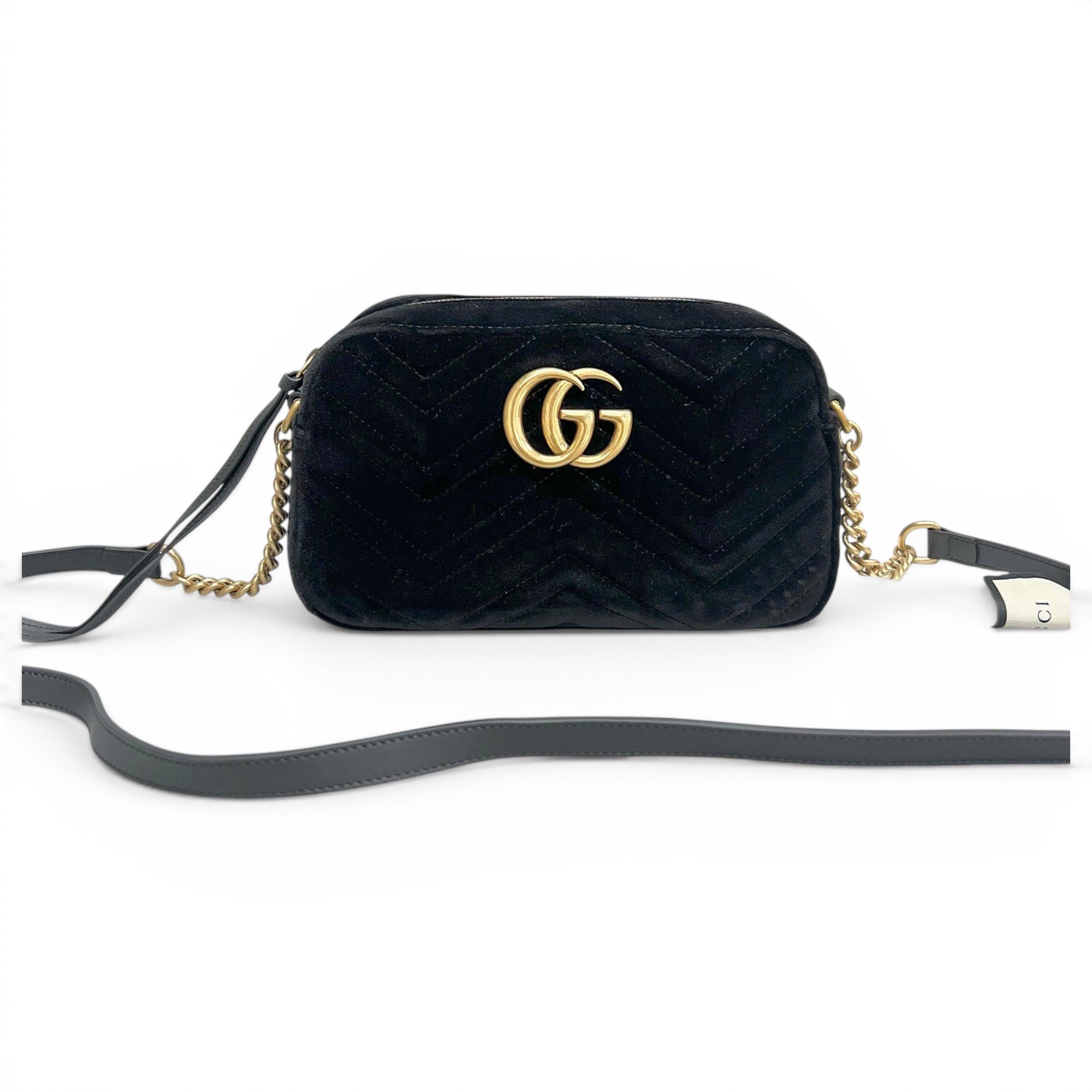 GG Marmont velvet crossbody bag