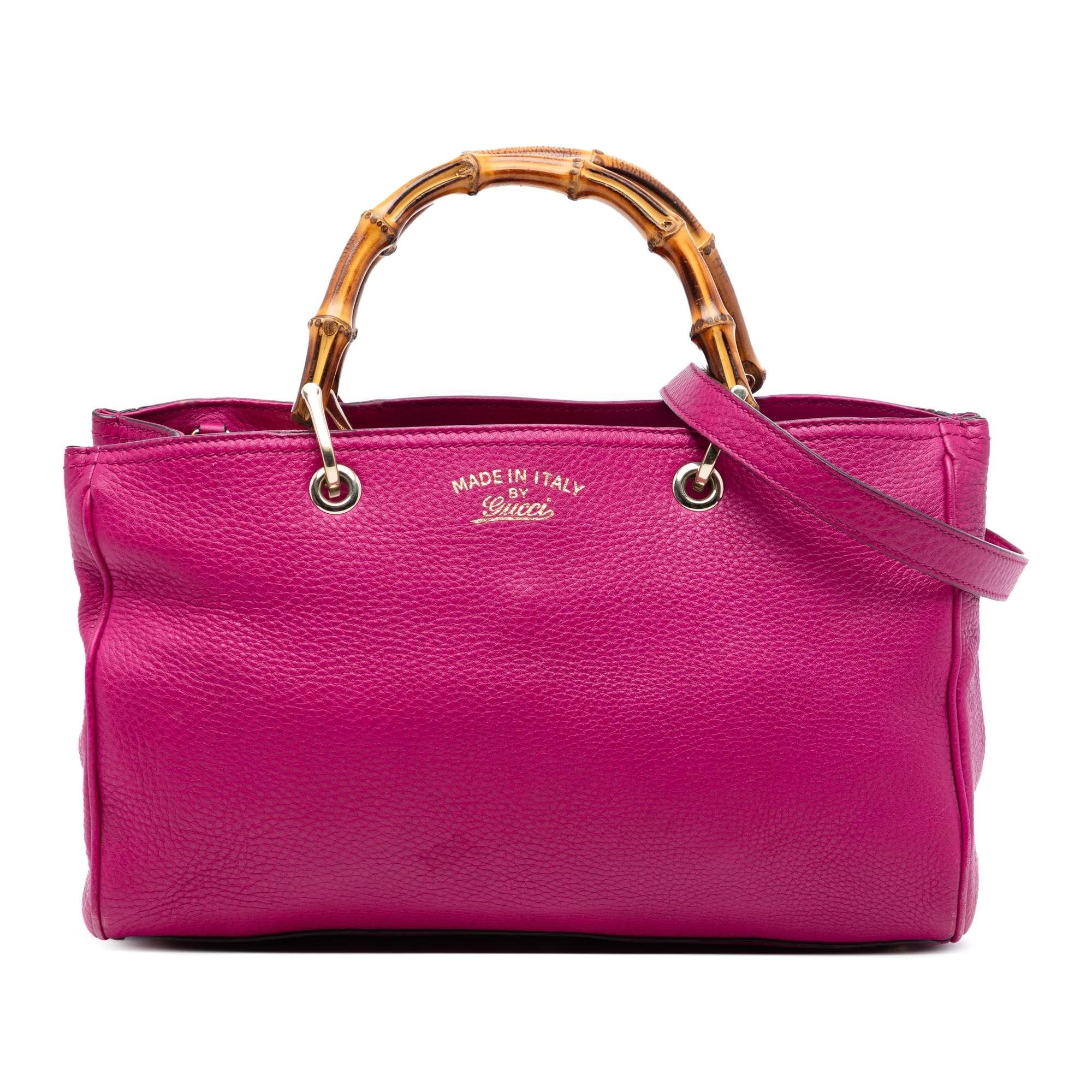 Bamboo pony-style calfskin satchel