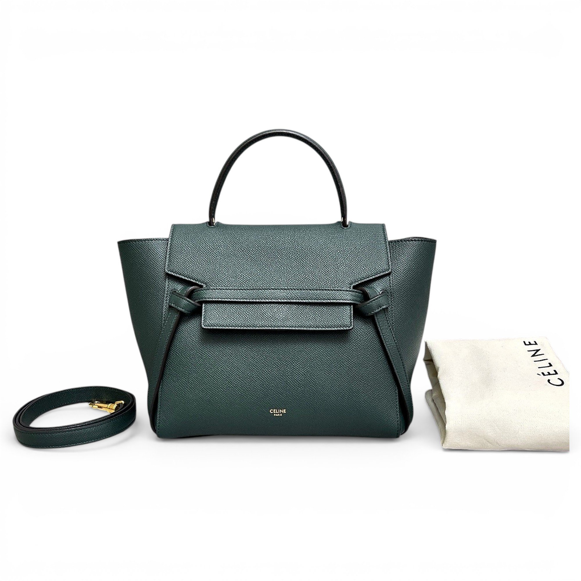 Belt leather handbag