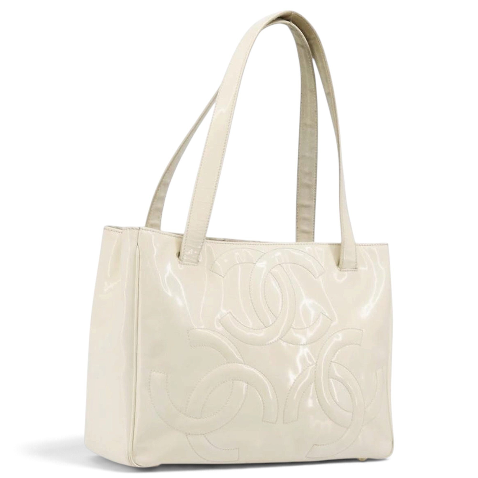 Patent leather tote
