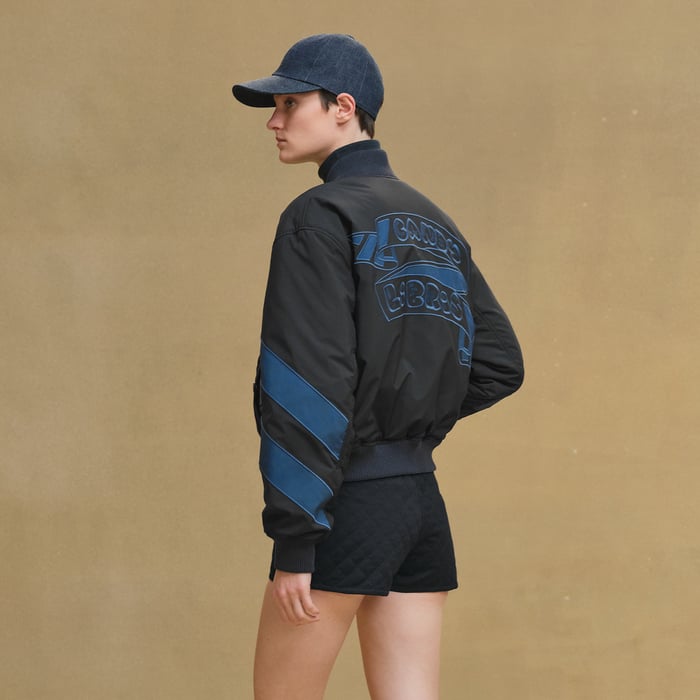 Bleu Noir Reversible Bomber Jacket