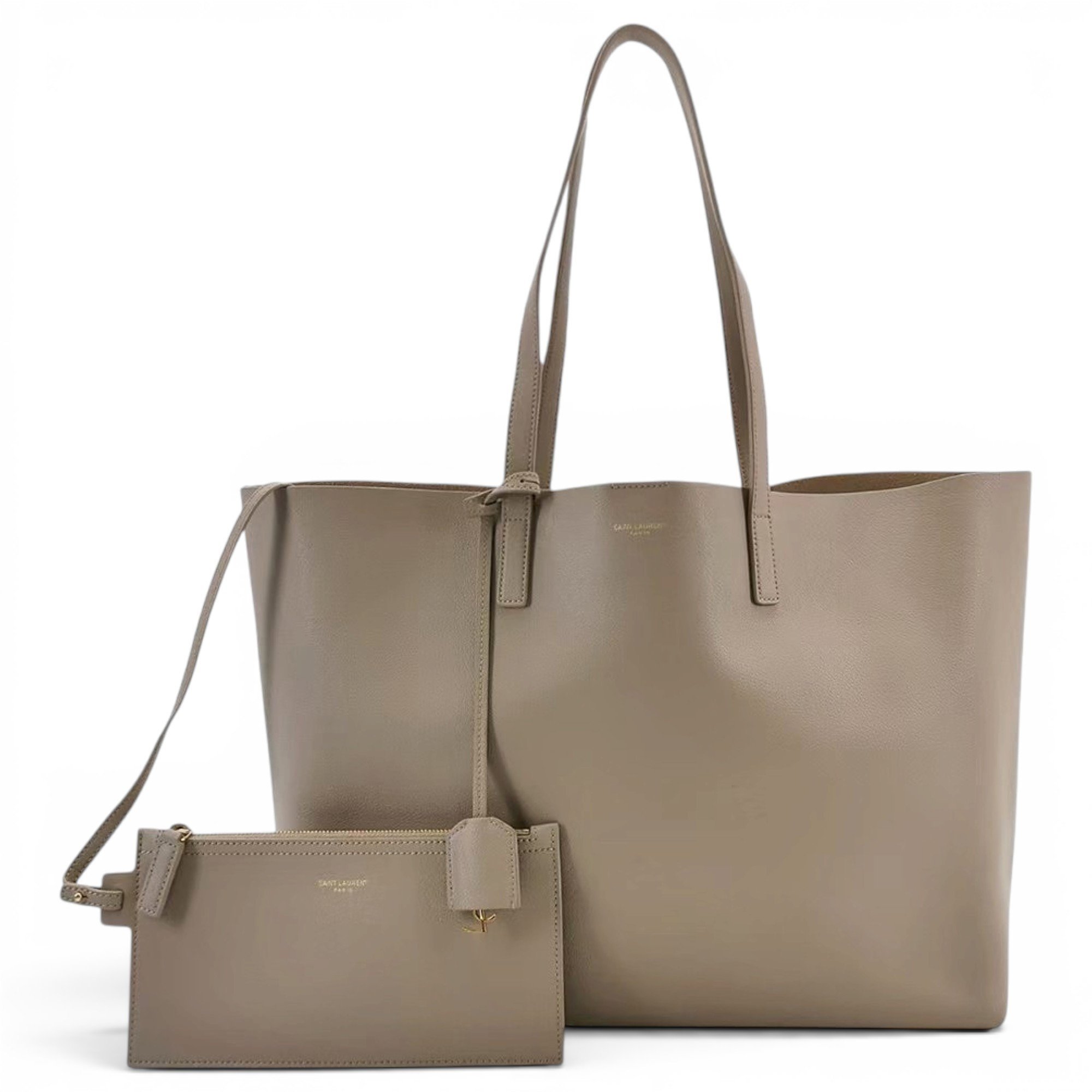 Shopping leather tote