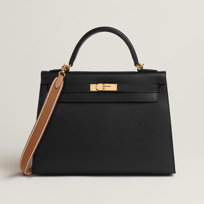 Sangle Wooly Sellier Bicolor Bag Strap