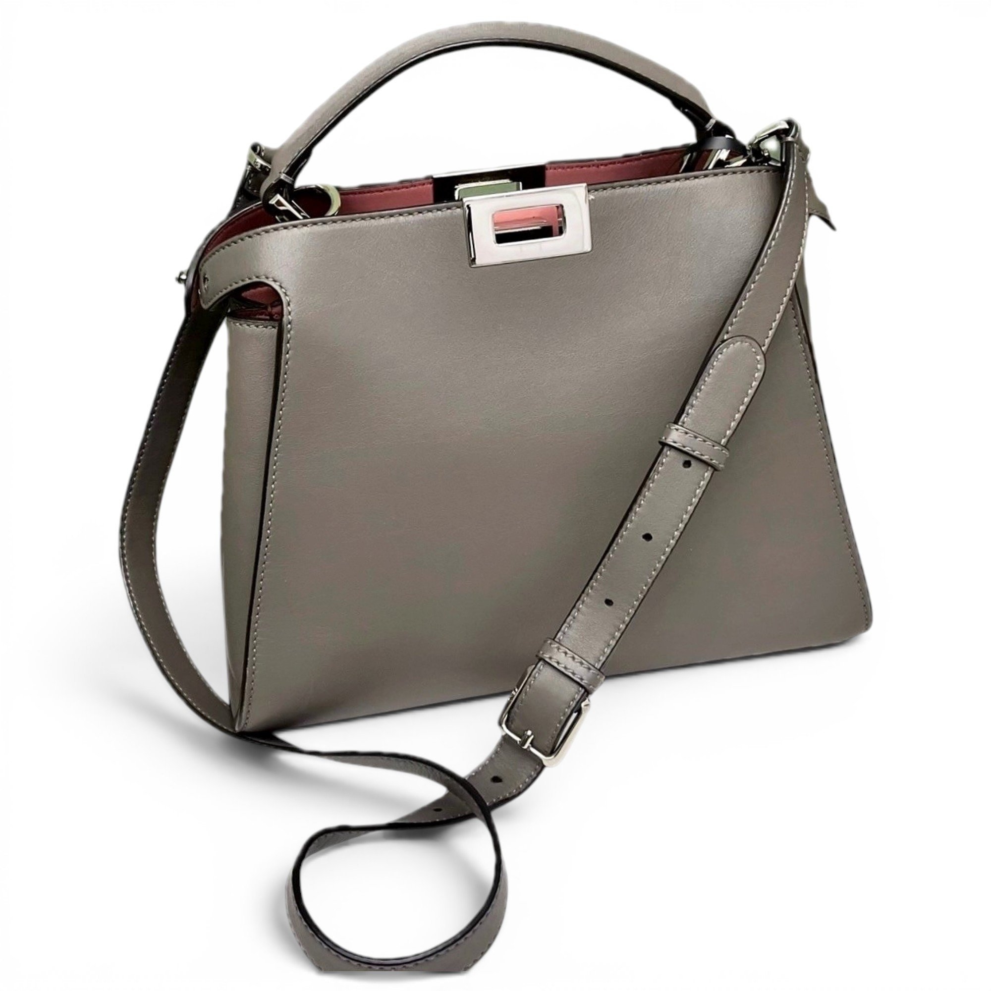 Peekaboo leather handbag