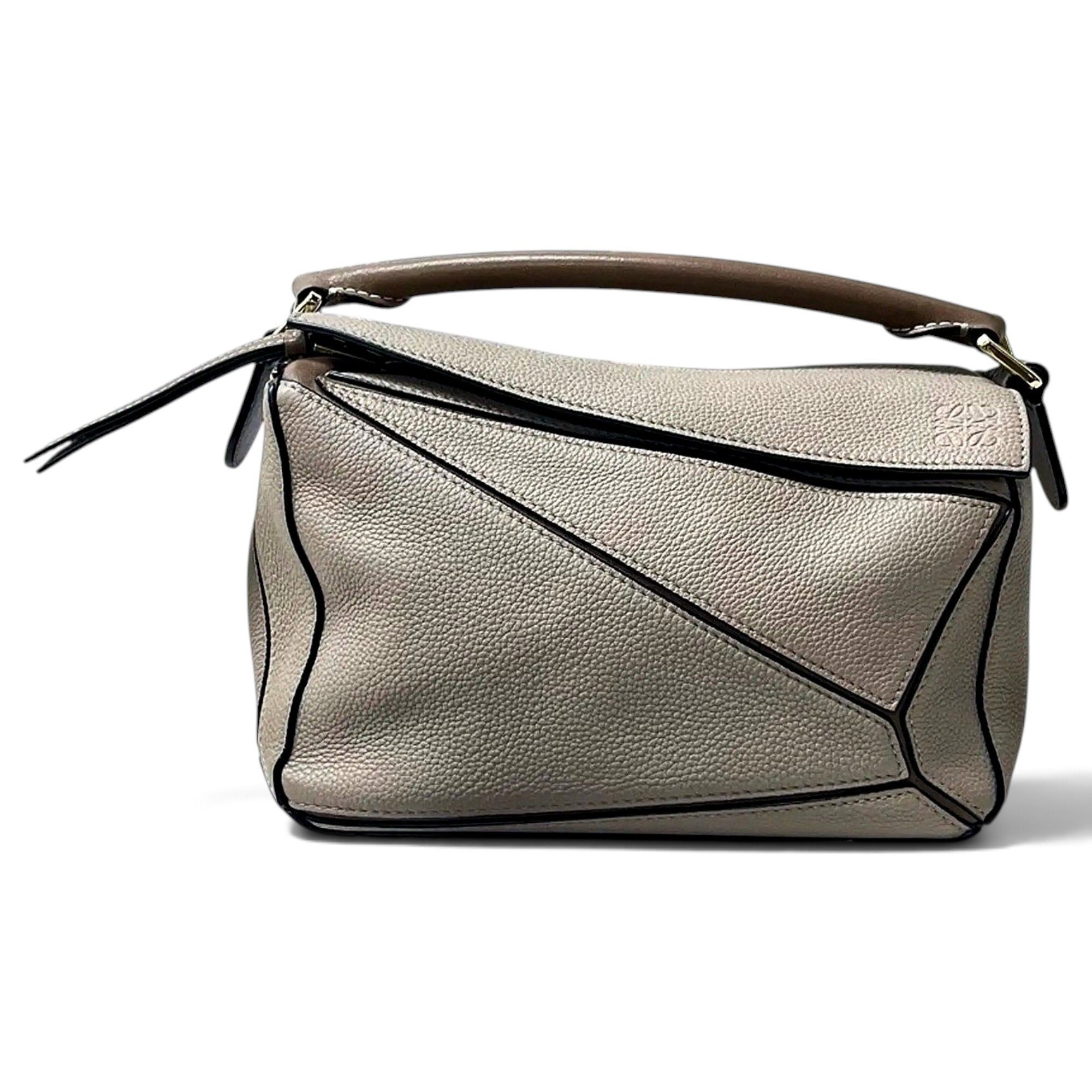 Puzzle leather crossbody bag