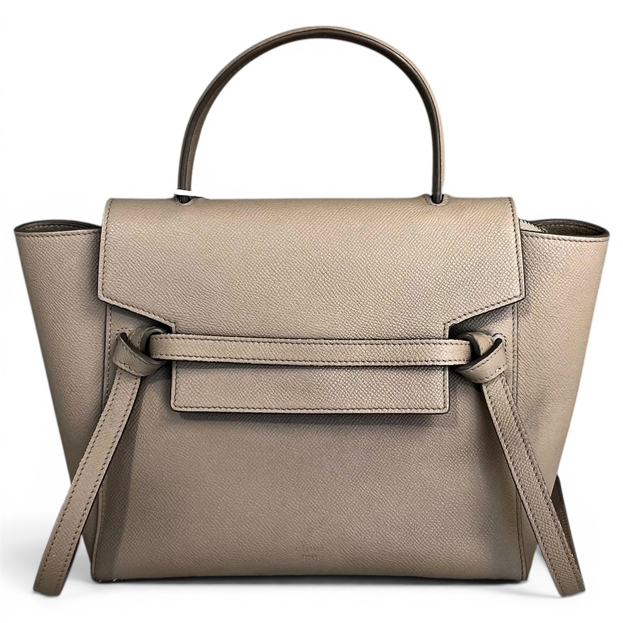 Belt leather handbag