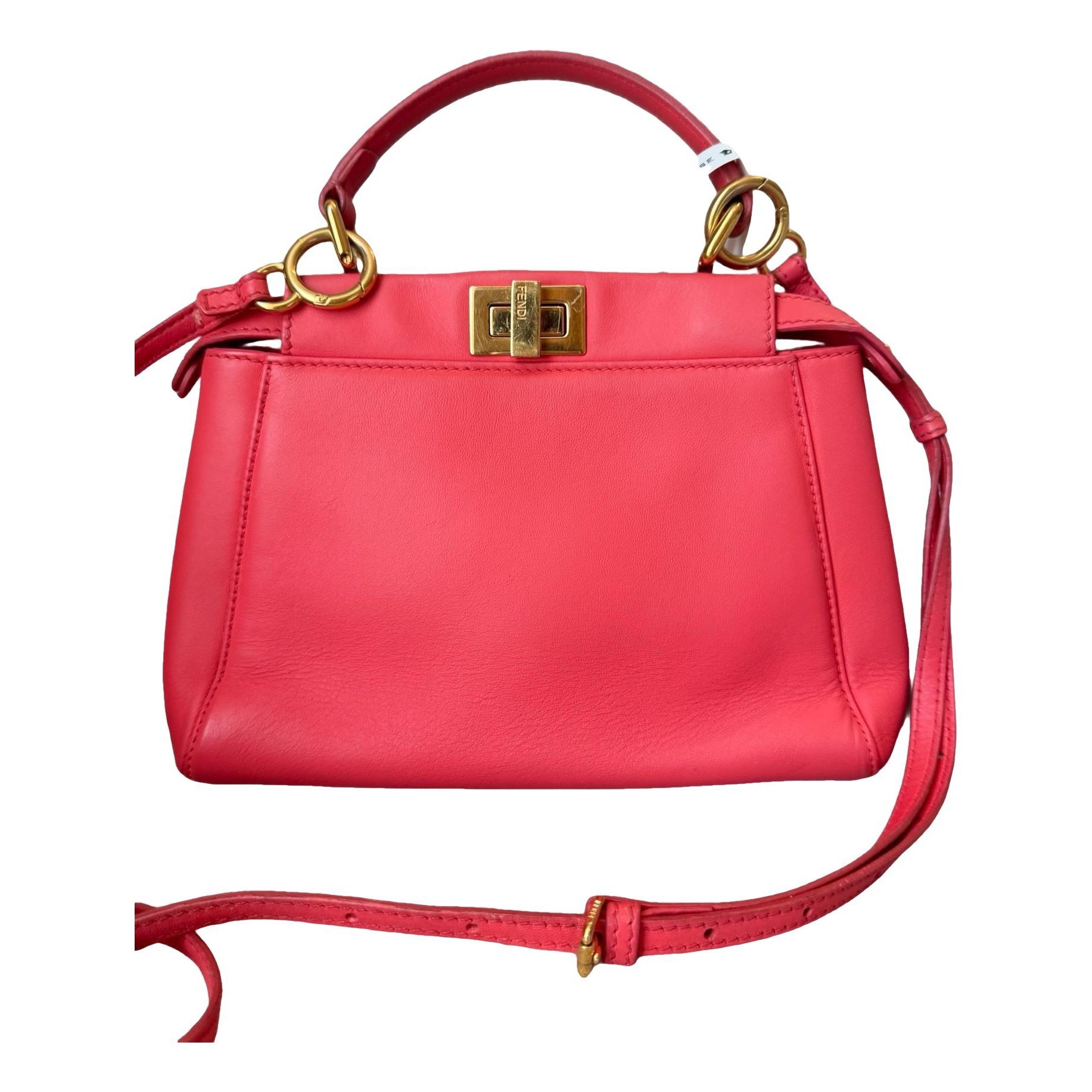Peekaboo leather handbag