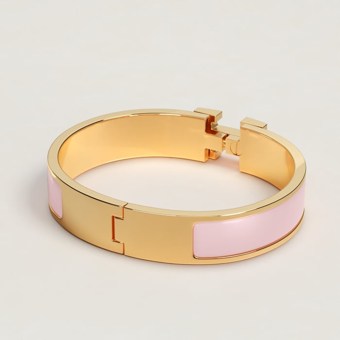 Rose Dragée Clic H Bracelet