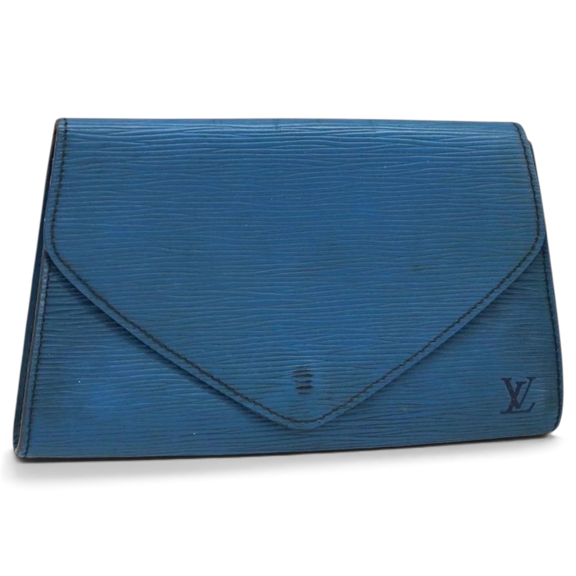 Leather clutch bag