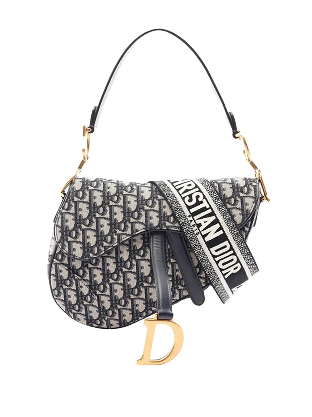 Dior 2000-2026 Oblique Canvas Saddle Bag shoulder bag