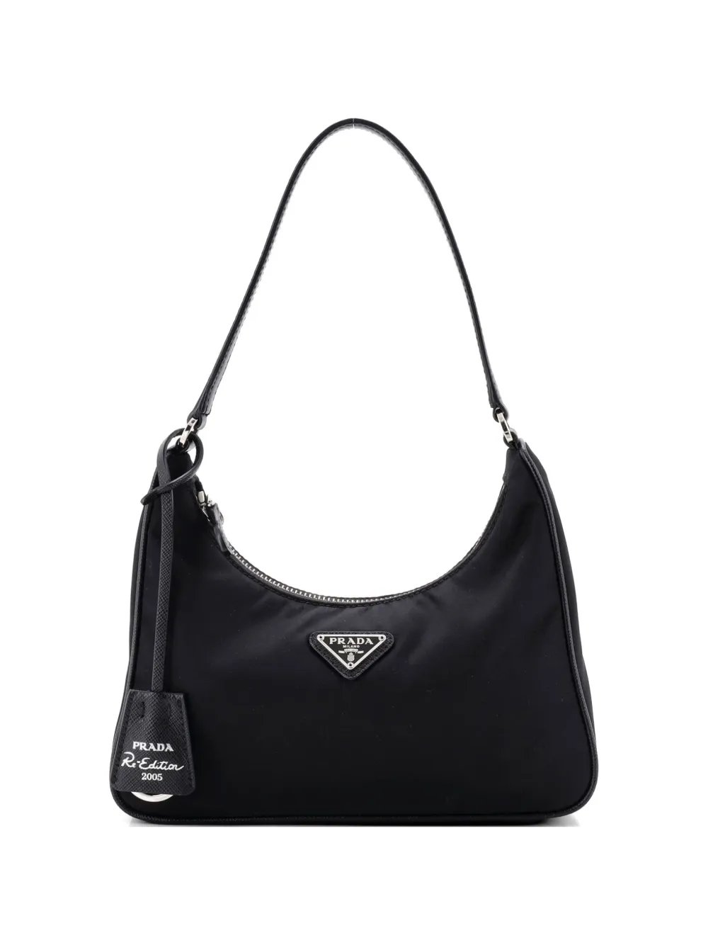 Re-Edition 2005 Tessuto with Saffiano Leather Mini hobo bag