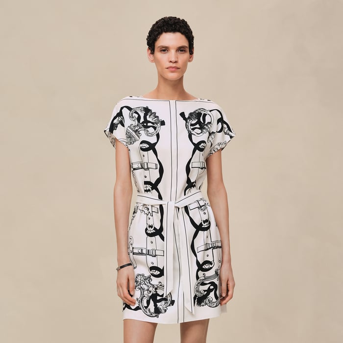 Blanc Nacre "Ferronnerie Remix" Tunic